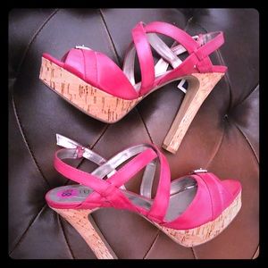 Pink, GUESS, high-heel, platforms 👡👡